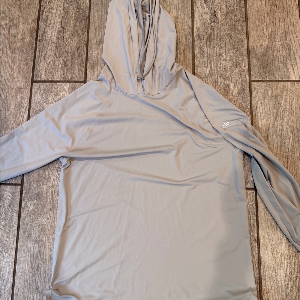 ALO Yoga Soft Gray Pullover M Gray